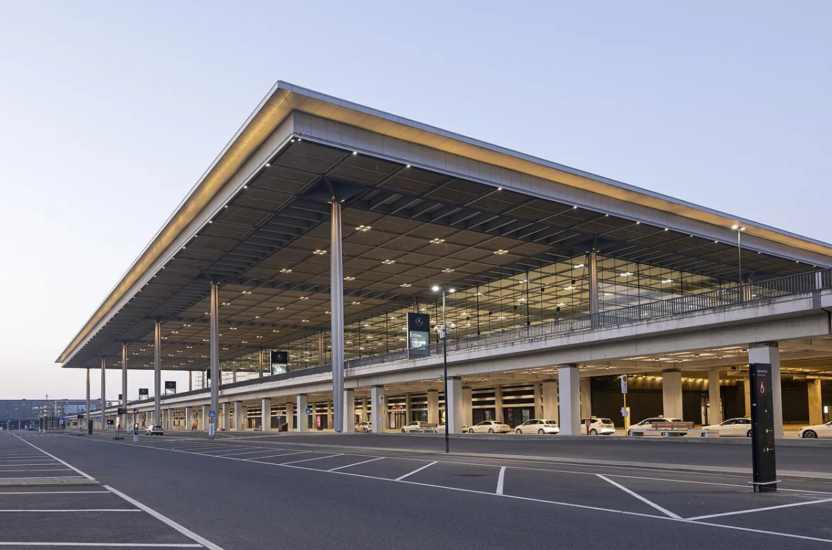 Airport terminal prepared for a private transfer